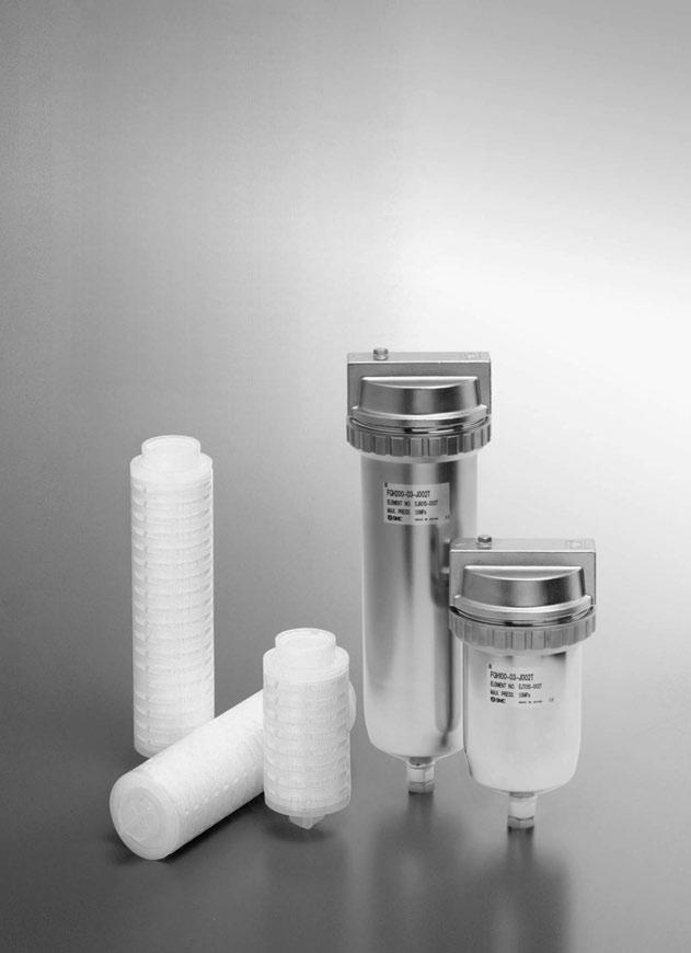 High Precision Filter for Liquids Series Filtration efficiency: 99% or more HEPO2element Filtration accuracy: 2, 4, 6