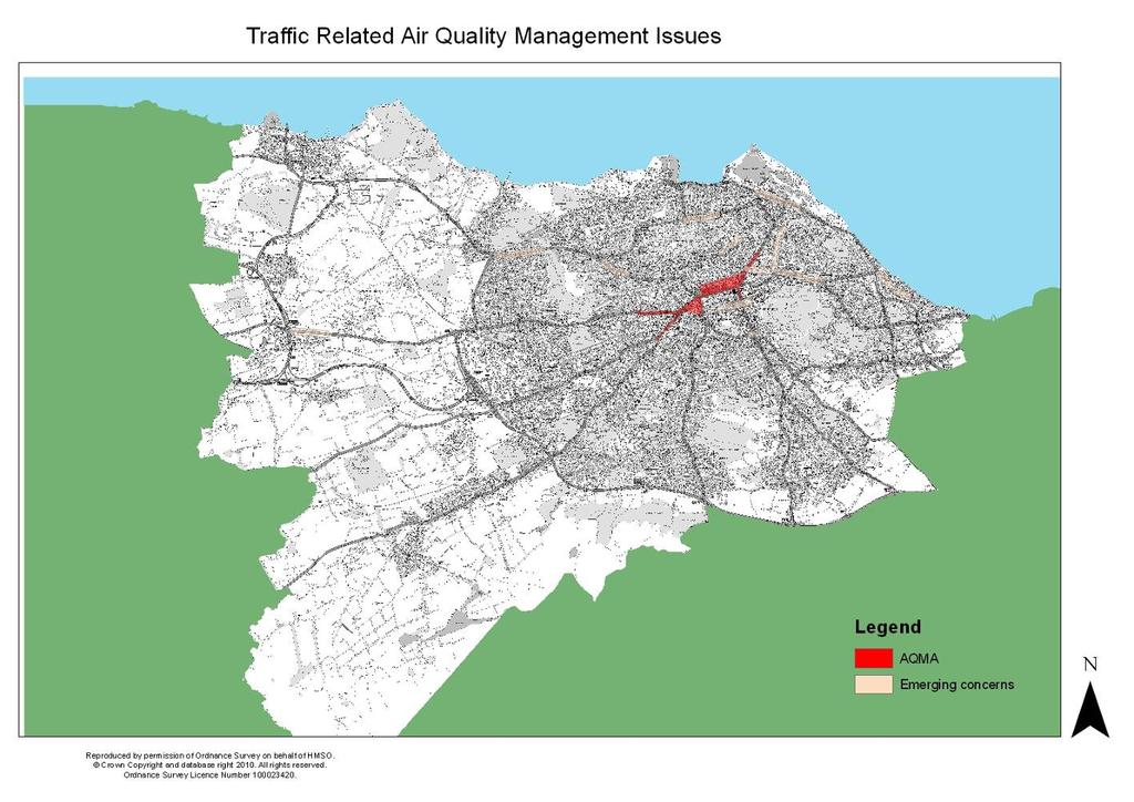 About City of Edinburgh Council Edinburgh has 3 Air Quality Management Areas (NO2) and latest monitoring identifies further problems;