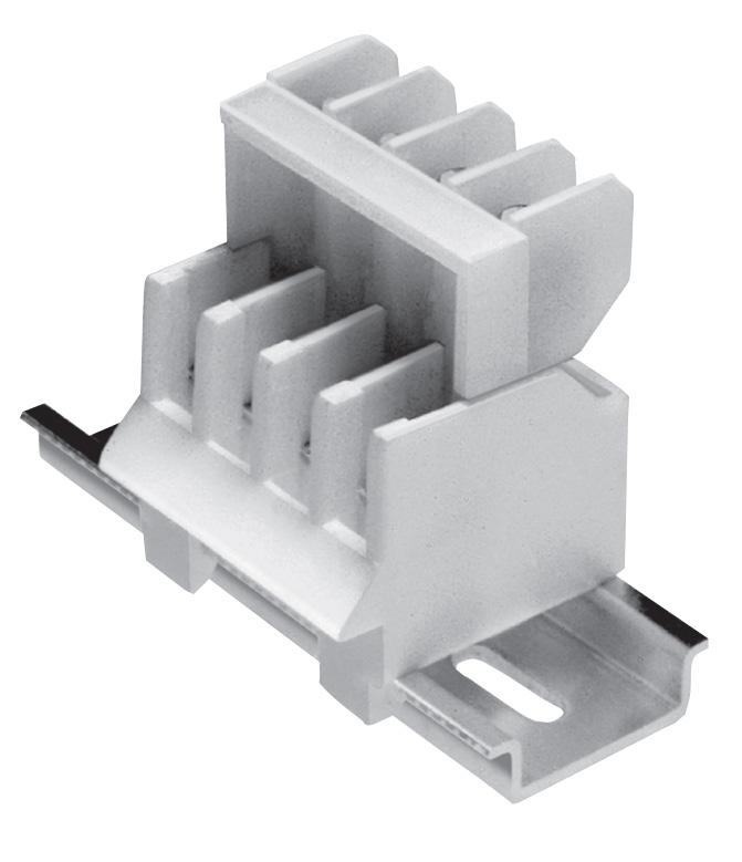 10 Connector products DIN-Rail depluggable blocks Depluggable terminal blocks are available for both 35mm DIN-Rail and applications.