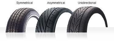 There are three types of tread pattern i.e Symmetrical Asymmetrical Unidirectional Symmetrical tyre where both halves of the tread face are exactly similar.