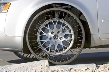 TWEEL AIRLESS TYRE BY MICHELIN The tyre is totally airless and therefore puncture proof, which means no spare wheel is
