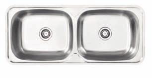quality hinges chrome plated handles and soft close doors SLT630FBP 45lt Single inset laundry Tub Overall size: 630 x 470 x 220mm 380 540 470 SLDT1160 45lt Double laundry Tub Overall size: 1160 x x