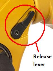 Locked- On Should the hydraulic torque wrench be locked- on after the final cycle: 1. Push the remote control advance button to build pressure. 2.