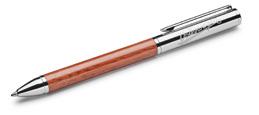 A BALLPOINT PEN Stylish ballpoint pen with Volkswagen engraving Shaft made from walnut wood and metal Black ink Material: