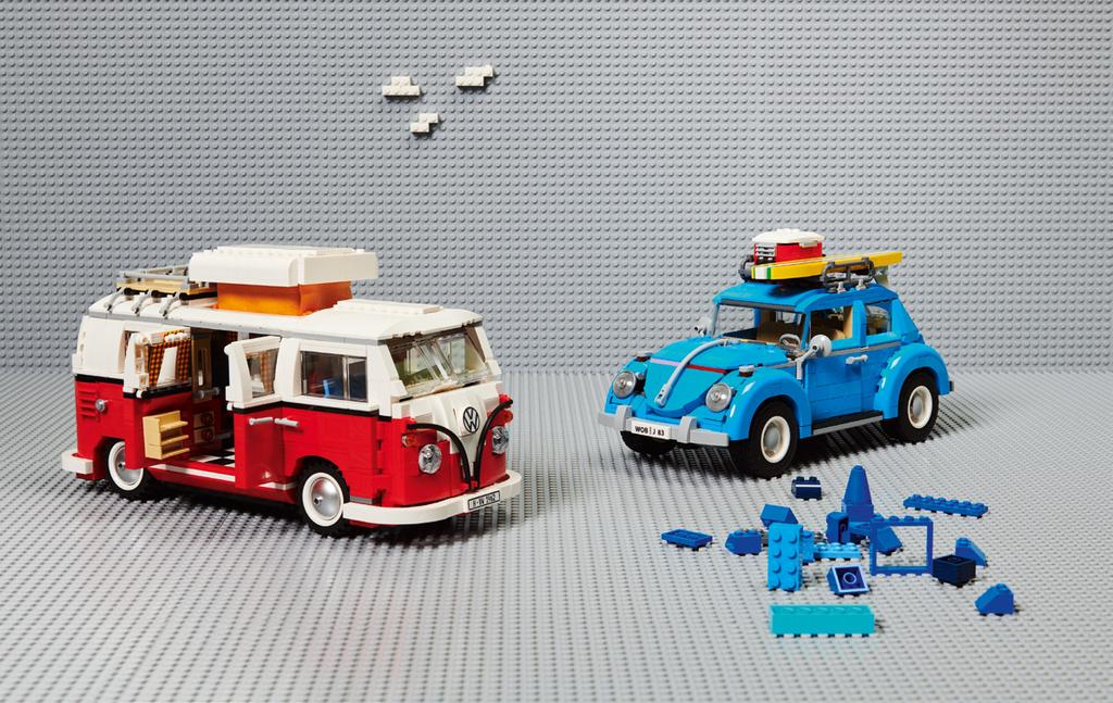 LEGO BEETLE Lego isn t just for straight lines: this 1,167 piece azure blue Volkswagen Beetle is full of unique details, from curved wheel arches to