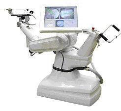 Wizard of Oz prototipavimas PinTrace robot surgery system with a touch-screen interface.