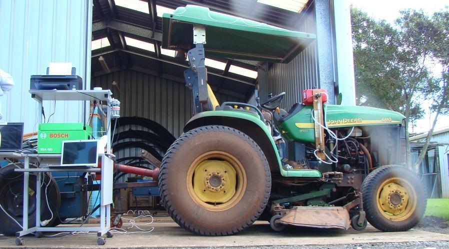 Methodology (tractor test) A PTO test has been conducted using John Deer tractor to evaluate the