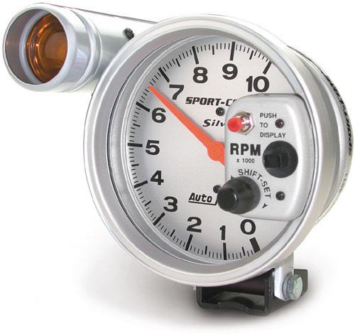 39mm] Electrical Gauges Designed to match the In-Dash SPORT-COMP read black dials with white numbers. The red florescent pointer assists with quick-glance monitoring.