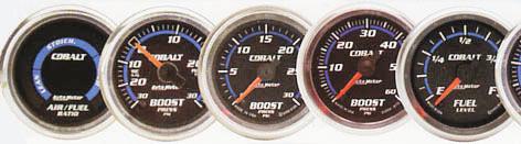 39mm] Electrical Gauges Designed to match the In-Dash Sport Comp II speedometers and tachometers, these gauges feature easy to read black faced dials with flourescent red Lit pointers & advanced