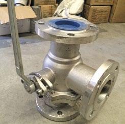 FE065 80 I861 FE080 100 I861 FE100 3-Way Stainless Steel 316, 150# Flanged L and T Port