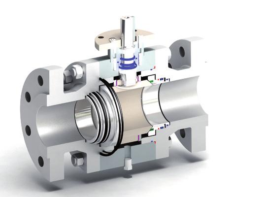 The trunnion mounted ball valves are suitable to stand the harsh service conditions often presented in the hydrocarbon industry and in the gas storage and transportation field.