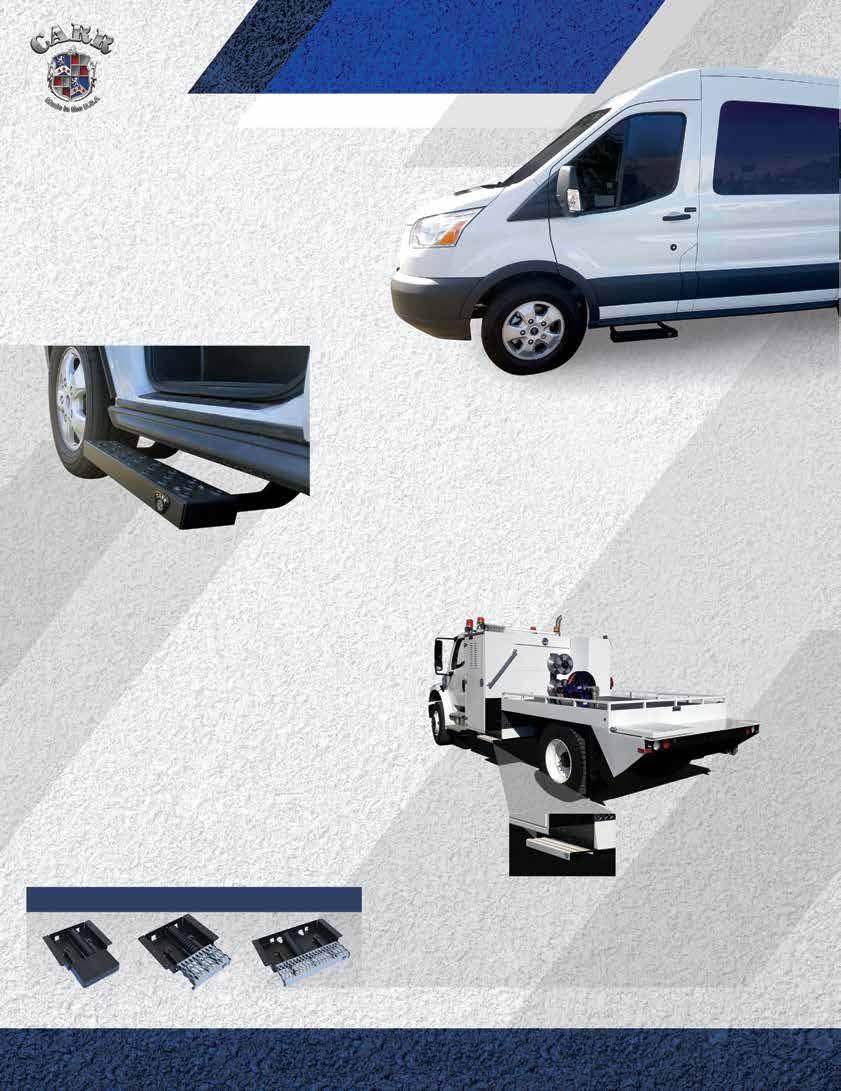 FACTORY STEP WORK TRUCK STEP NEW FACTORY STEP - Safer entry and exit from your van - 20 wide fully functional step area - Made from heavy gauge steel plated and powder coated for superior protection