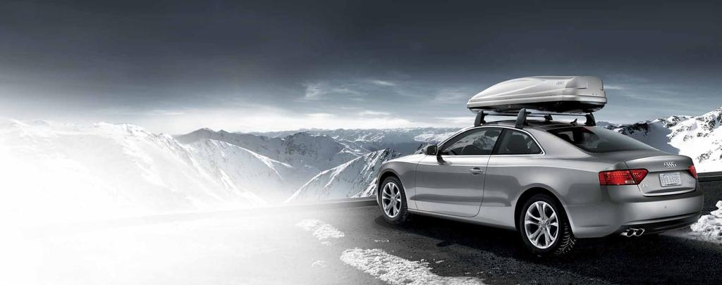 12 A5 S5 Accessories TravelSpace Transport 13 Adventure awaits. For every season and every high-energy sport, Audi takes you there. Audi TravelSpace Transport Accessories. For every journey.