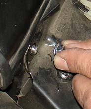 the head lamp  Figure 32 An allen wrench is used