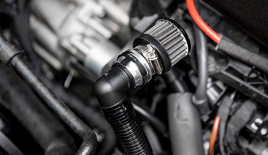 For SAI cars only: Insert the IE adapter to the factory SAI hose, and
