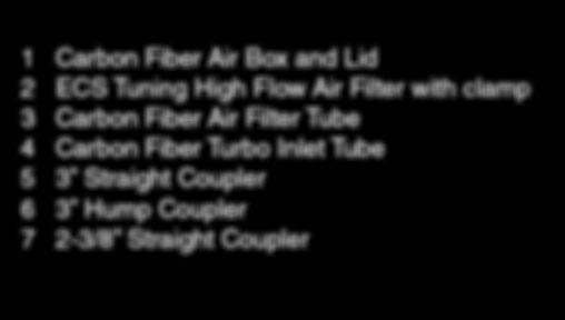 Inlet Tube 5 3 Straight Coupler 6 3