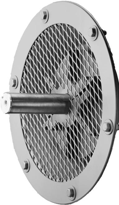 SHAT-COOLER ASSEMLY Includes cast-aluminum wheel, cooler cone, and metal guard. Dissipates heat prior to bearings. Recommended for applications 300. and above.