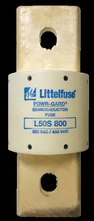POWR-SPEED Fuse L50S SERIES HIGH-SPEED FUSE 500 VAC 450 VDC 10-800 A Traditional Round-Body Style Description Littelfuse L50S Series High-Speed Fuses are designed to protect today s equipment and