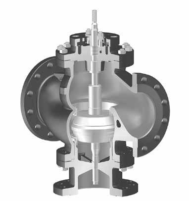 Control valve - 3-way-form (mixing/diverting valve) (optional with screwed seat ring) With pneumatic and electric actuators ARI-STEVI 423 / 463 Pneumatic actuator ARI-DP 34-34T Reversible pneumatic