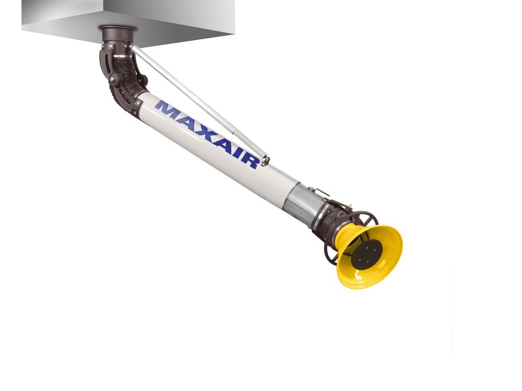 MAXAIR a full line of articulated fume extractor arms Efficient, robust and easy to handle Most of our competitors do not include these standard features : Highly functional design facilitates fume