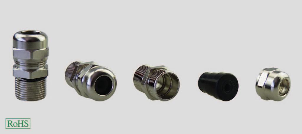Cable Glands / made of stainless steel for highest requirements to cleanliness and cleaning HELUTOP HTMSEXd cable gland Brass, explosive area, pressure resistant HELUTOP HTMSEXd For use in explosive