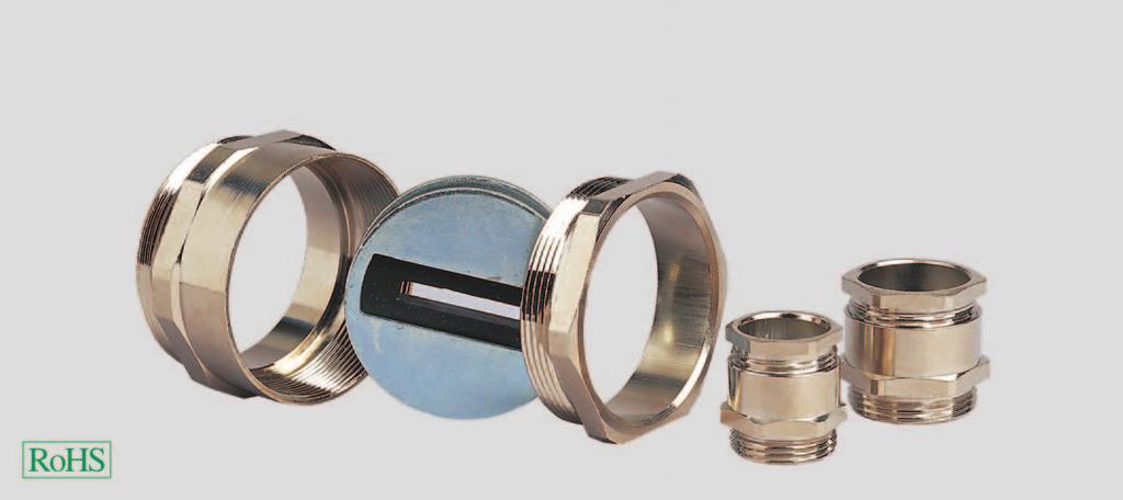 Cable Glands / made of brass for standard applications STSF flat cable gland STSF The brass flat cable gland.