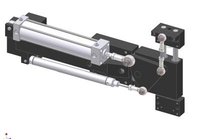The NB-0 with its single integrated air cylinder offers a range of box motions with different slide strokes.