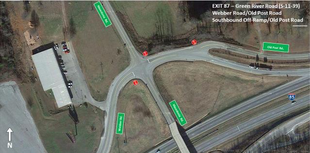 Figure 24 - Exit 87: Macedonia Road with Webber Road/Old Post Road/Southbound Off- Ramp Cannons Campground Road/Overbrook Drive The intersection of Green River Road with Cannons Campground