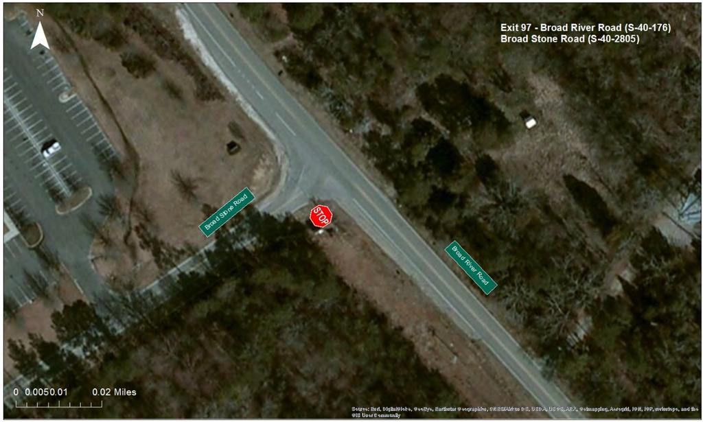 Exit 97: Broad Stone Road at Rauch-Metz Road Source: Figure 26, Interstate 26