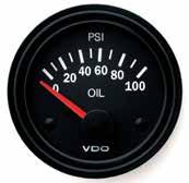 PSI PRESSURE GAUGE, electrical Cockpit Vision Suitable for most vehicles. Supplied with nut and cone to suit 3/16 PVC tubing. Illumination 12V included. Pressure Gauge - 100psi Part No.