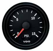 Includes Air Restrictor: 10027 Cockpit Vision TURBO CHARGER GAUGE, mechanical Suitable for petrol vehicles. Supplied with nut and cone to suit 3/16 PVC tubing.