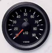 Cockpit International TEMPERATURE GAUGES, mechanical Suitable for most vehicles and machines. Process connection is 1/8-27NPTF threaded removable thermowell.