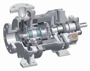 Magnet Drive Centrifugal Pump SLM NVB (Closed Coupled ) Flow Rate: max. 3,500 m³/ h Delivery Head: max. 220 m L.C. Temperature Range: -120 C to +450 C Pressure Rating: max.