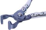 Following makes of hose clips require these pliers: Norma, ABA (AWAB), MIKALOR and MUBEA etc.
