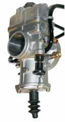 TMX SERIES CARBURETORS The TMX features a flat slide design in a smooth bore venturi to provide improved throttle response and wider powerband.