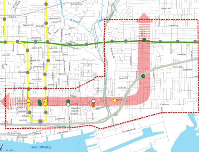 Potential Corridors and identified the recommended Preferred