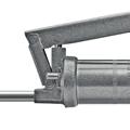 Heavy duty knurled barrel with large pitch threads for easy barrel removing for loading. Locking follower rod, heavy duty bevelled follower and spring.