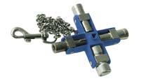 Spanners Multi fitting keys 45 P Profi-key universal Key for opening and closing of technical shut-off systems e.g. air-conditioning, revision systems For the outdoor areas - locking of bins or waste containers, and street lamp lids etc.