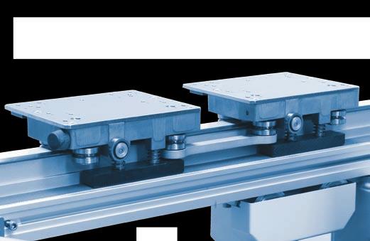 With longer workpieces the two carriers are linked together by a common carrier plate.