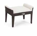 93 inches * Dual-function Coffee Table-Footstool Remove glass top to create function as footstool Bellano Side Table
