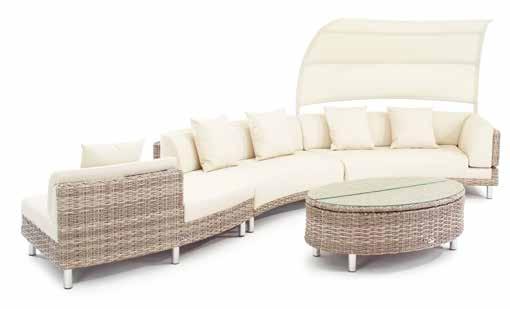 This set is skillfully upholstered using MarinaPLUS combined with allweather resin wicker that enables