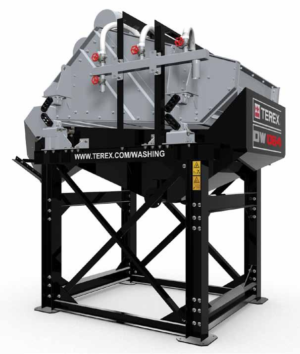 Dewatering Range DW Range Terex Washing Systems offers a range of dewatering screens. Their rugged construction is designed to combat a range of applications.