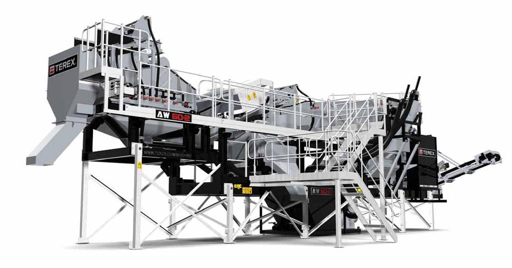 Aggwash aw 60-1 / 60-2 The Terex Aggwash 60-1 and 60-2 are a new modular wash plant that brings together for the first time rinsing, screening, scrubbing and sand washing capabilities on a single