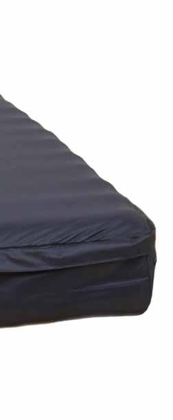 Mattress and Cover Features Removable, water resistant, non-shear, antimicrobial nylon cover is quilted for extra comfort 20, 8 deep air bladders alternate at 10 minute intervals 16 laser air holes