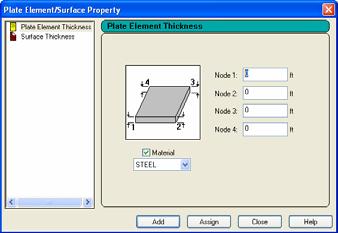 122. We know that the base plate thickness is 0.6 but the input system in the Plate Thickness dialog box is in ft. We can use the unit converter to convert 0.6 to ft. Click in the Node 1 input box.