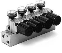 VEX Series Manifold: VVEX- - - pplicable valve: VEX Valve mounting side Pilot port lanking plate VEX-5 Port ().5 P PE P PE P PE P PE P PE x ø5.5 Mounting hole 9.5 7 79.5 9.5 5.5 P=.5 L L 6.