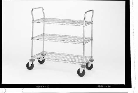 Solid top shelf with raised ship s edge is ideal for use as a work surface and can contain unwanted spills Easy assembly in minutes. Cart Load Width Length Height Rating Pkd. Wt. Model No. (in.