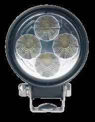 WORK LIGHTS 700 and 500 Lumen LED Die cast aluminum housing with a black powder coat finish PC vacuum coated reflector is weatherproof and intensifies light output Offered in a wide flood pattern Low