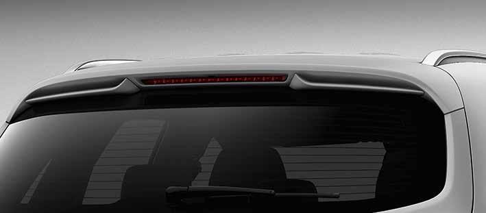 ROOF SPOILER 10 Adds sporty punctuation to