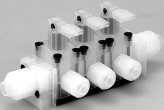 Series /Integral Fitting Type Manifolds Manifold Specifications LLH LLH LLH How to Order Manifold ase LLH 0 S Manifold type Stacking type (I), (OUT) type ommon I/Individual OUT Valve stations to